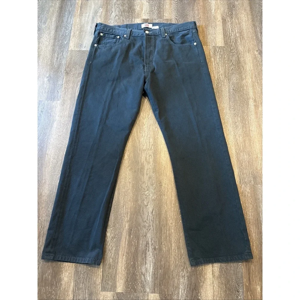 Levis Original 501 Straight Leg Button Fly Men's 38x30 Charcoal